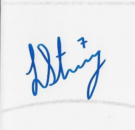 Carte de hockey féminine 8x10 autographiée par Laura Stacey, équipe canadienne olympique, Ph. #6, originale