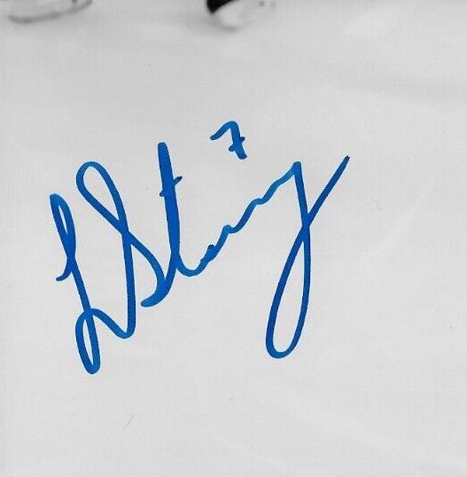 Carte de hockey féminine 8x10 autographiée par Laura Stacey, équipe canadienne olympique, Ph. #7, originale