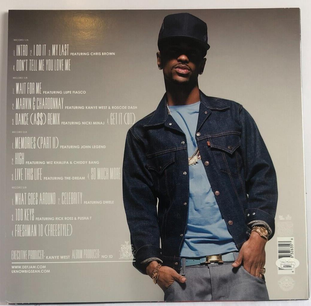 Autographed Big Sean signed Finally Famous Vinyl LP JSA