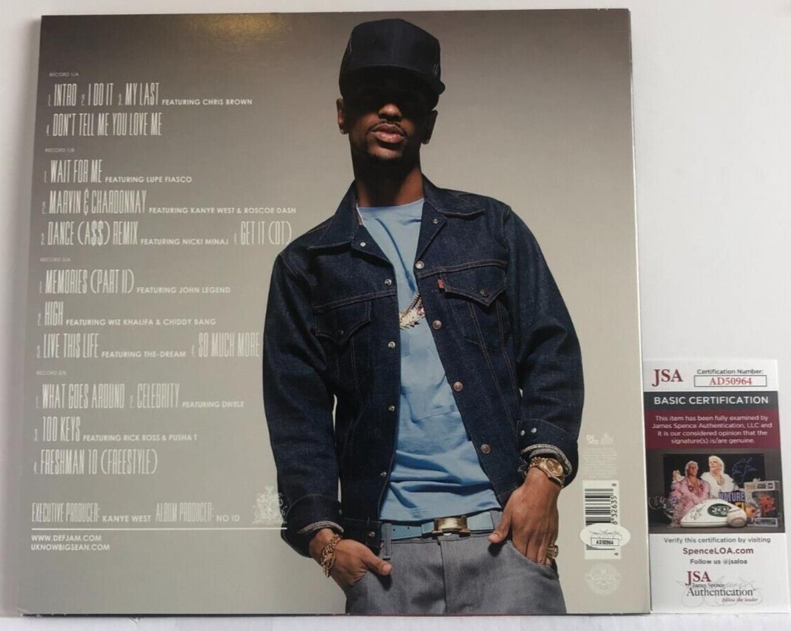 Autographed Big Sean signed Finally Famous Vinyl LP JSA