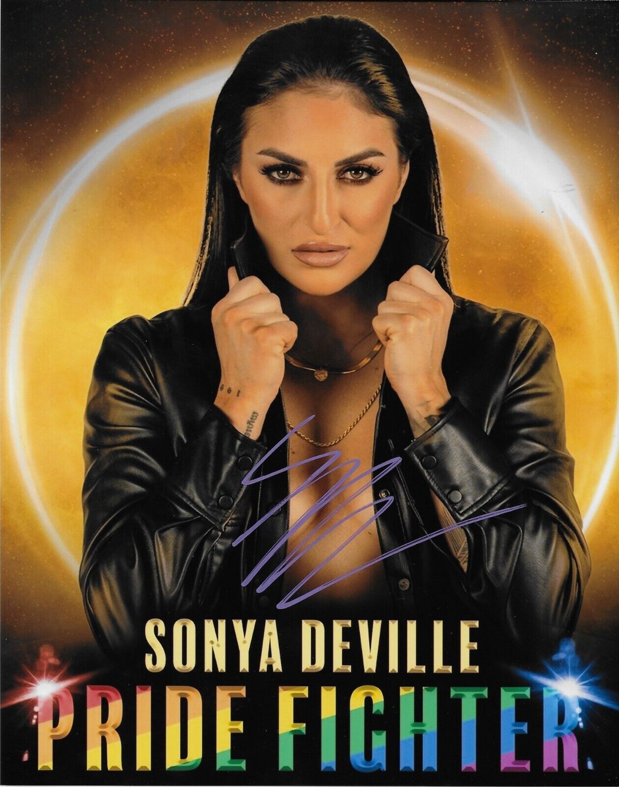 Autographed Wrestling Sonya Deville Signed WWE NXT 8x10 Photo #6 Original