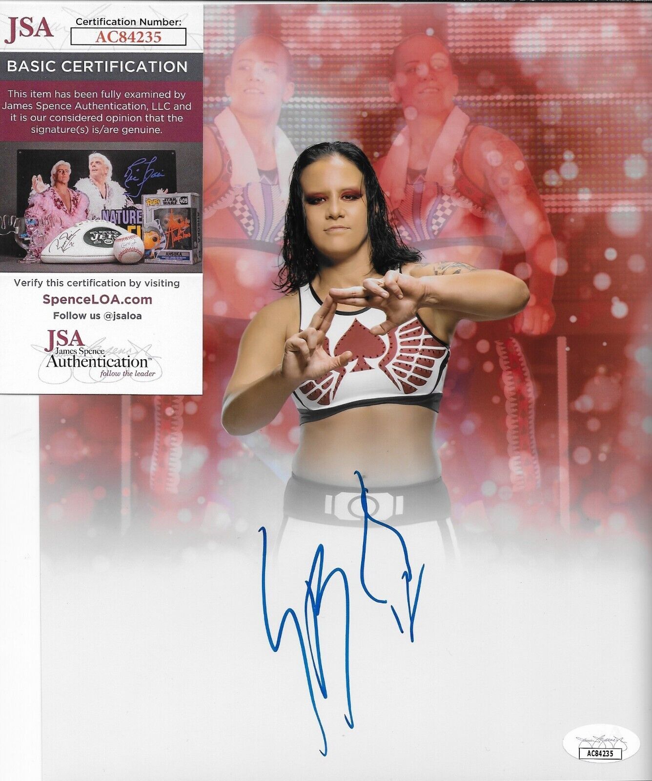 Autographed Wrestling Shayna Baszler WWE NXT 8x10 Photo #6 w JSA Authentication