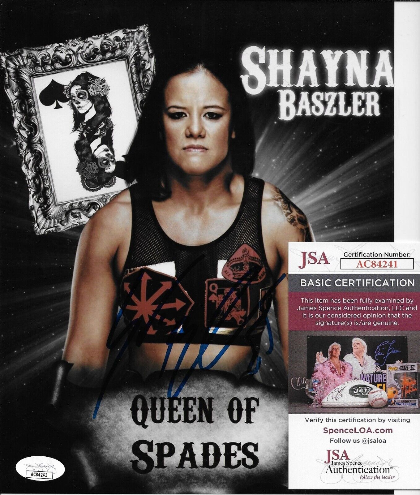 Autographed Wrestling Shayna Baszler WWE NXT 8x10 Photo #9 w JSA Authentication