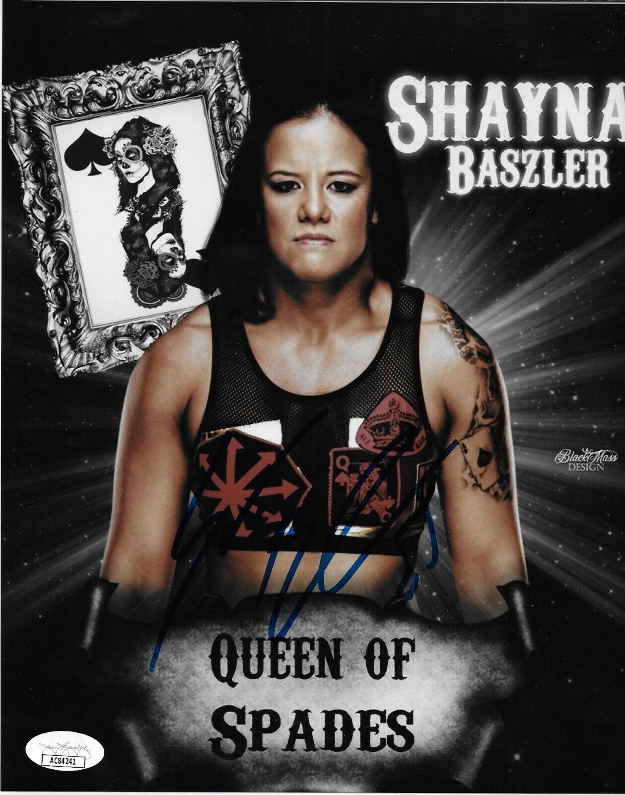 Autographed Wrestling Shayna Baszler WWE NXT 8x10 Photo #9 w JSA Authentication