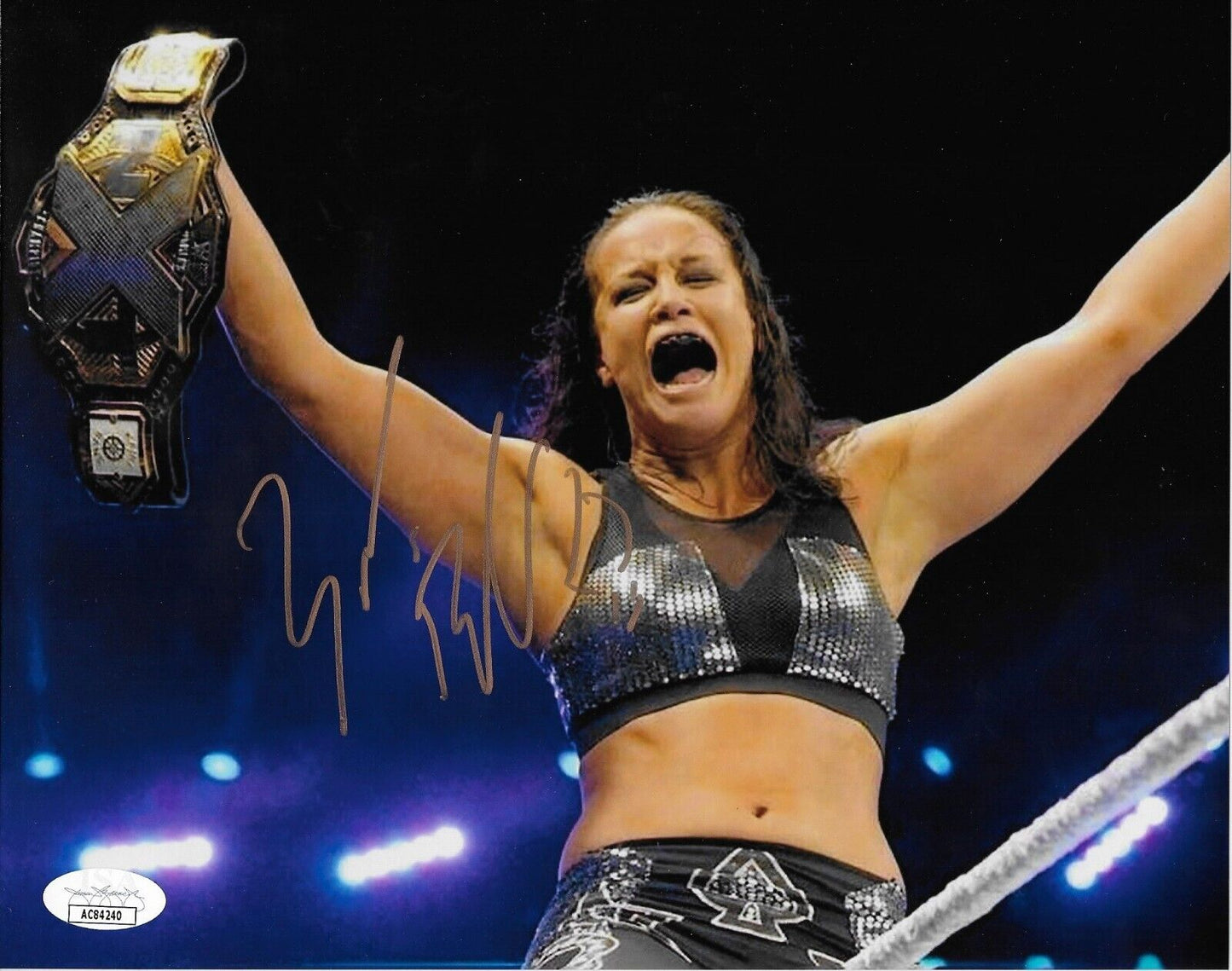 Autographed Wrestling Shayna Baszler WWE NXT 8x10 Photo #12 w JSA Authentication