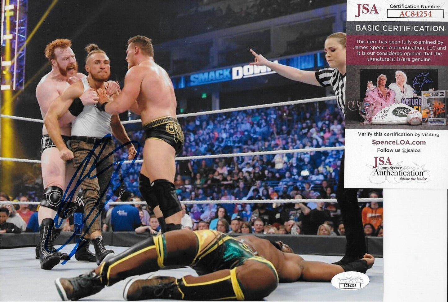 Autographed Wrestling Pete Dunn Butch WWE NXT 8x10 Photo #4 w JSA Authentication