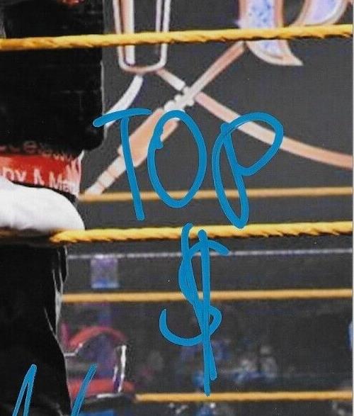 Auto. Wrestling Hit Row Ashante Adonis Top Dolla B-Fab Photo signée WWE 8x10 #3