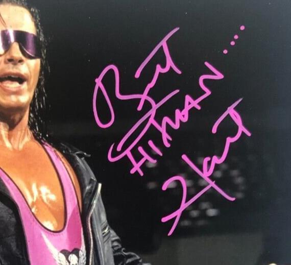 Autographed Bret Hart signed 11x14 with JSA cert