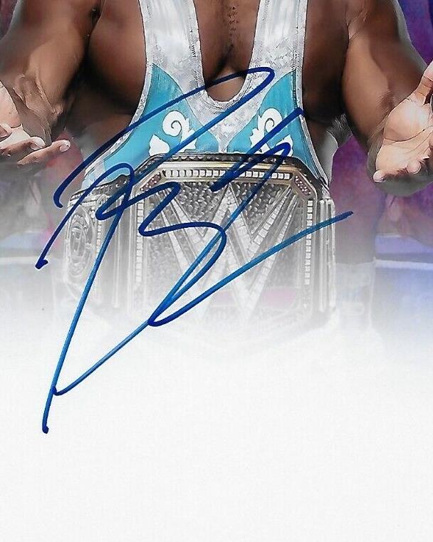Autographed Wrestling Big E WWE 8x10 Photo #6 Original with JSA Authentication