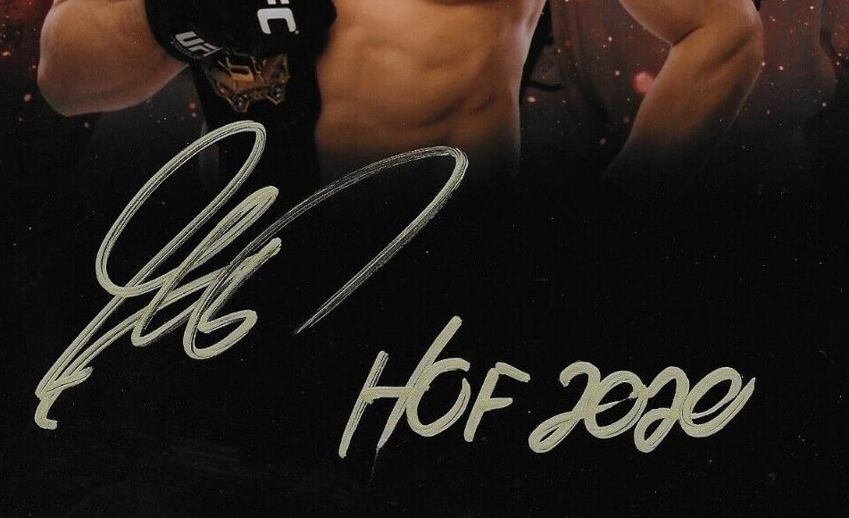 Autographed UFC Hall of Famer Georges St Pierre 8x10 Photo #4 Original with JSA