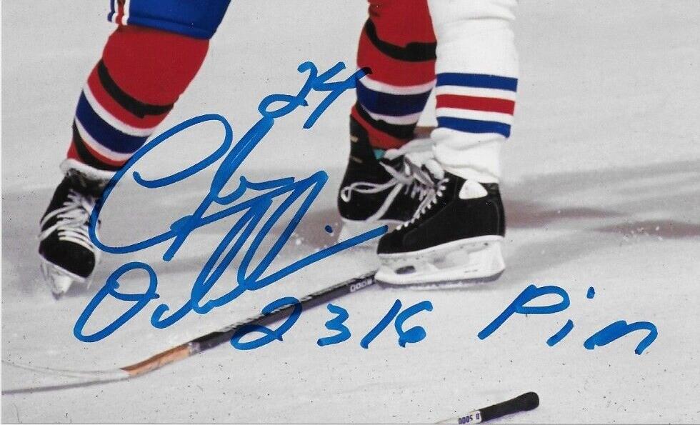 Autographed Montreal Canadiens Lyle Odelein 8x10 Photo with Inscription 2316 PIM