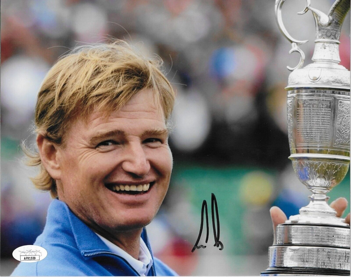 Photo 8x10 autographiée par Ernie Els PGA Golf #4 originale avec authentification JSA