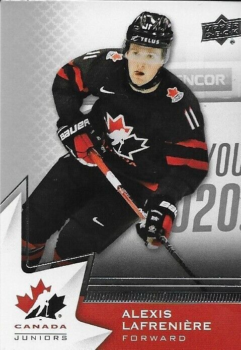 2020 Upper Deck Team Canada Juniors Alexis Lafreniere Card #73