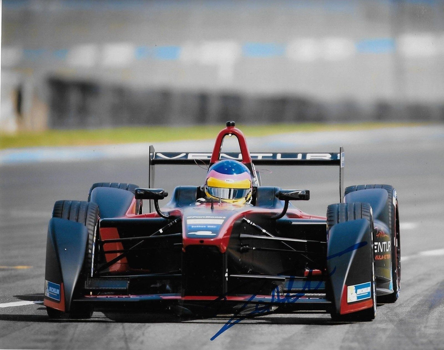 Photo 8x10 signée par le pilote de Formule 1 Jacques Villeneuve #10 Original