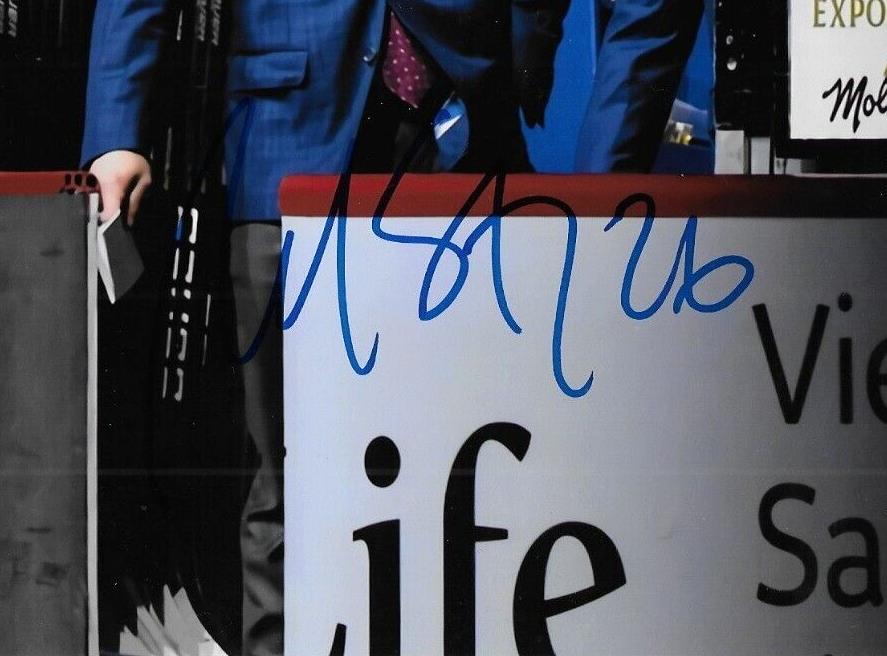 Auto. Montreal Canadiens Coach Martin St. Louis 8x10 Photo w JSA Authentication