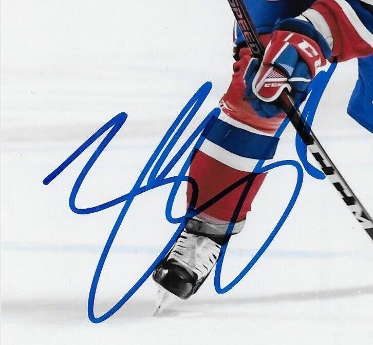 Photo autographiée des Canadiens de Montréal par Jordie Benn 8x10