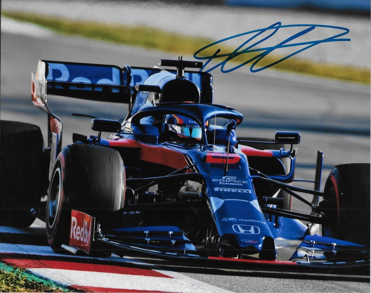 Signed Alex Albon Formula 1 Red Bull Racing Autographed 8x10 Photo #11 Original