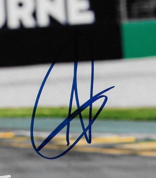 Autographié Sauber-Ferrari Formule 1 Antonio Giovinazzi 8x10 Photo #2 Original