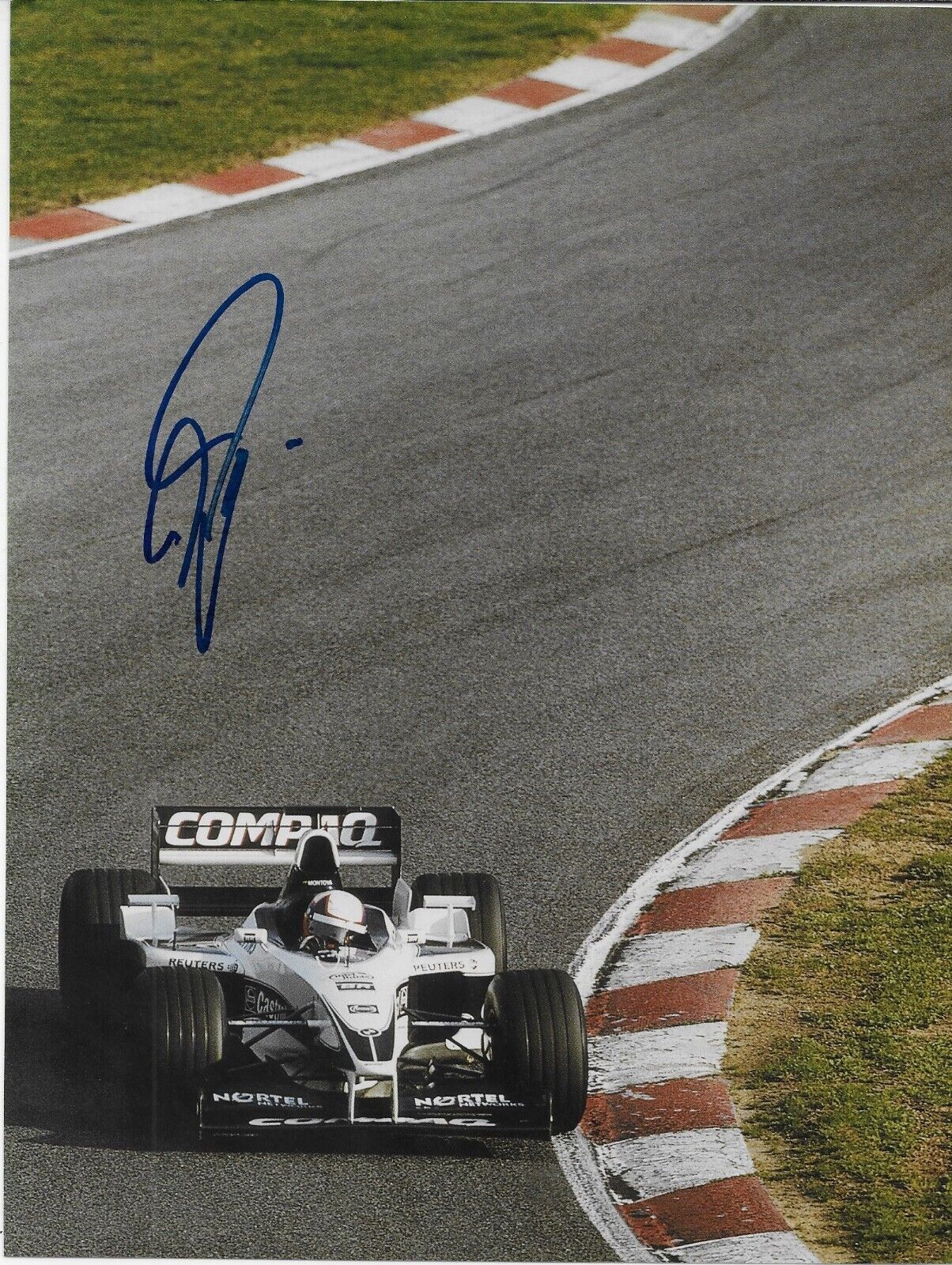 Photo 8x10 autographiée du pilote de Formule 1 McLaren David Coulthard #4 Original