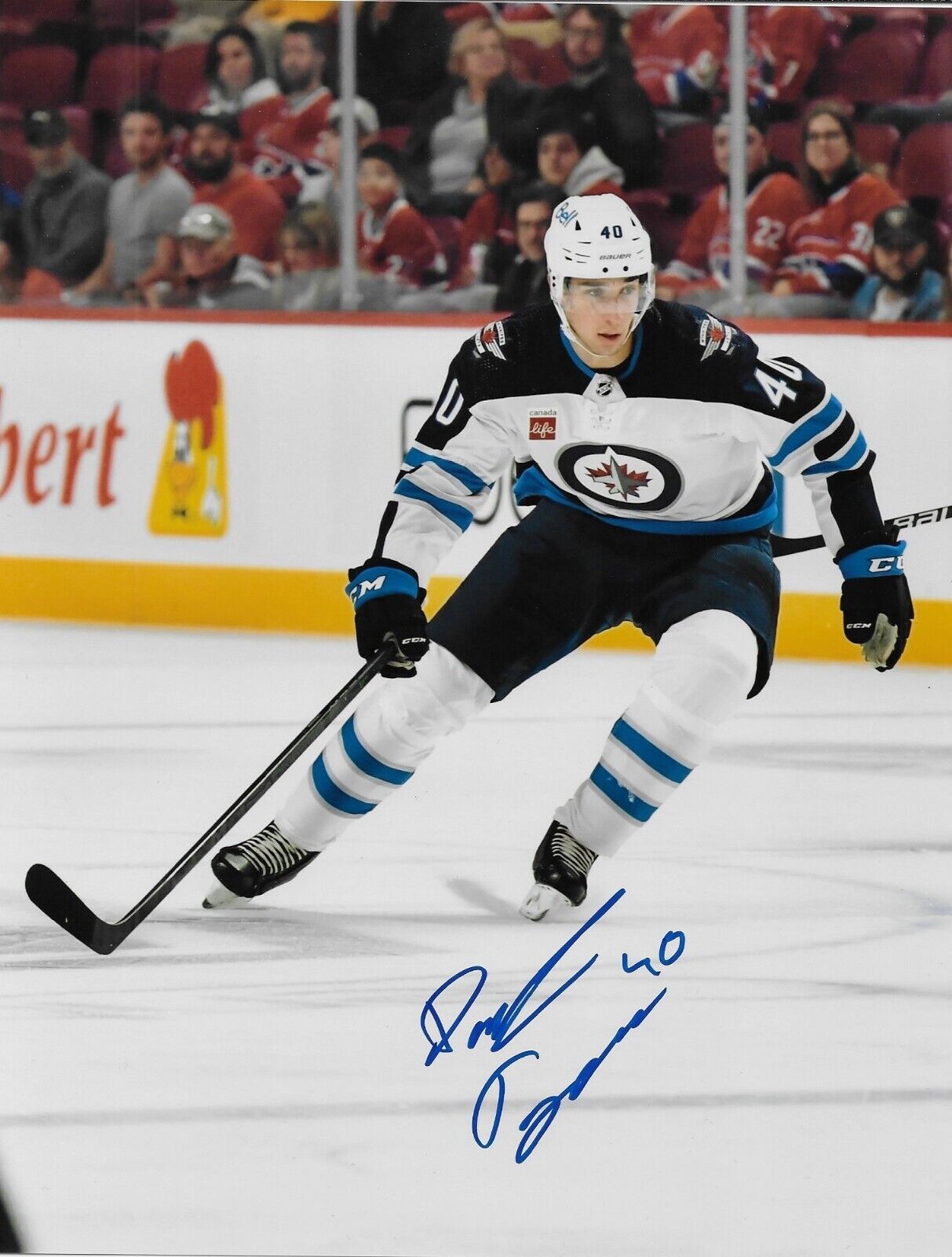 Autographed Winnipeg Jets Daniel Torgersson 8x10 Photo Original