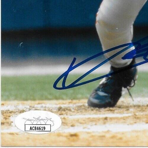 Auto. Montreal Expos Vladimir Guerrero Sr Signed 8x10 Ph. 2 w JSA Authentication