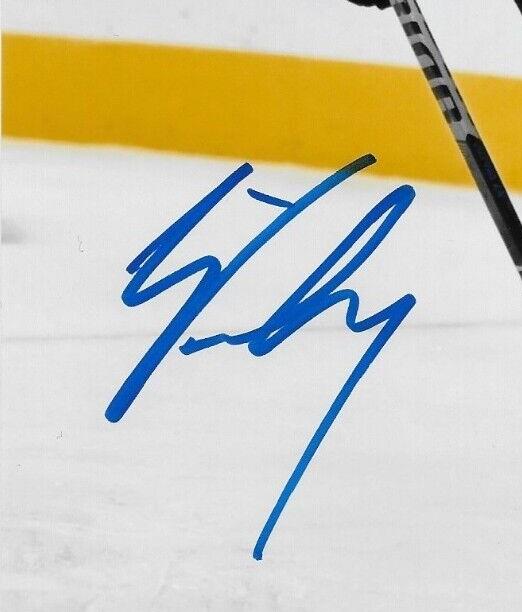 Photo 8x10 autographiée par Logan Stanley des Jets de Winnipeg #2