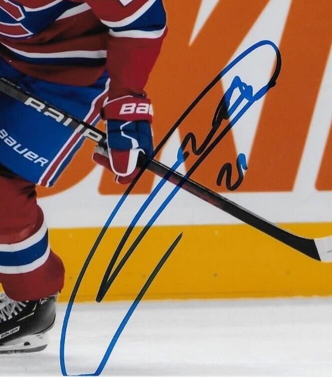 Autographed Montreal Canadiens Jonathan Drouin 8x10 Photo #2 Original