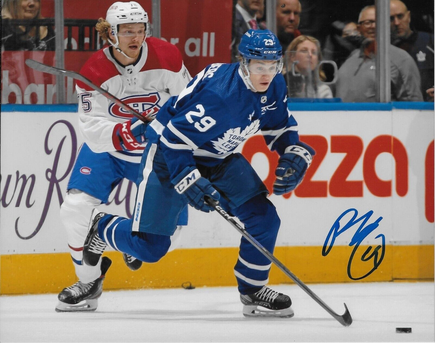 Signed Pontus Holmberg Toronto Maple Leafs 8x10 Photo #1 AHL Marlies Original