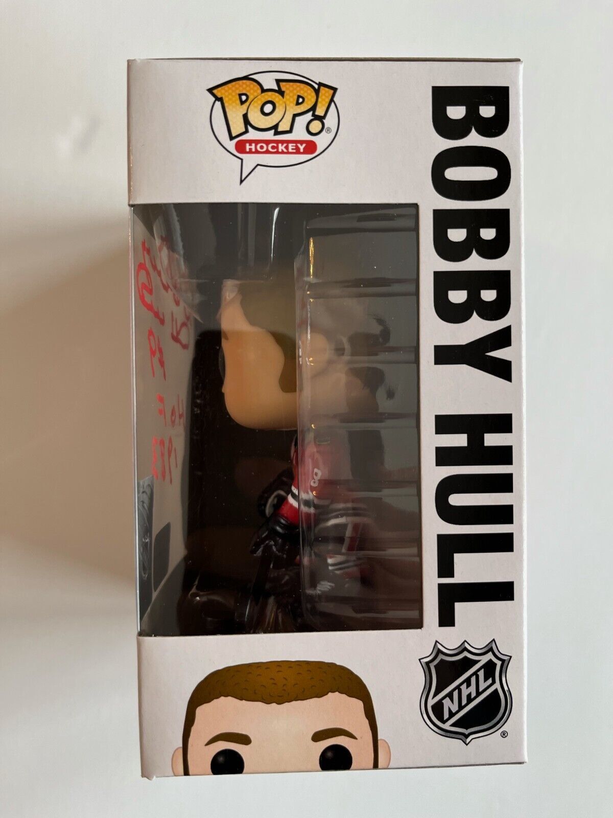 Autographed Chicago Blackhawks Signed Bobby Hull Funko pop w/inscription COA 2