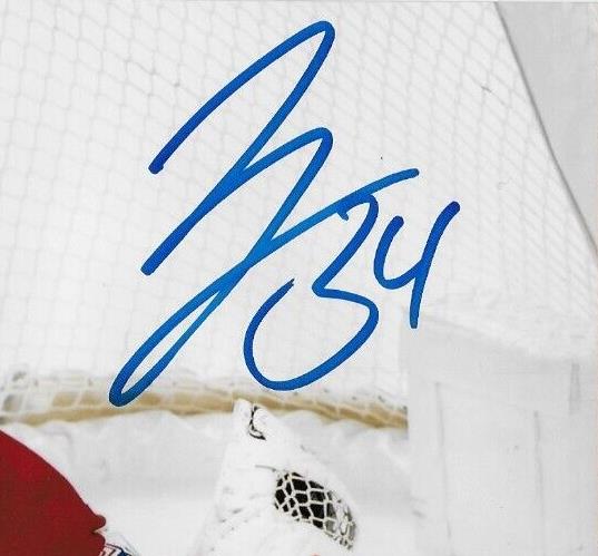 Photo 8x10 signée par Jake Allen, Canadiens de Montréal, n° 19, séance privée avec JSA
