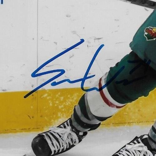 Autographed Minnesota Wild Sammy Walker 8x10 Photo Original