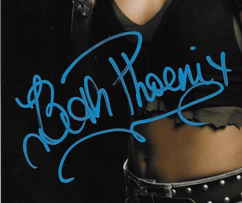 Photo autographiée de la lutteuse Beth Phoenix signée WWE Smack Down 8x10 #3 Original