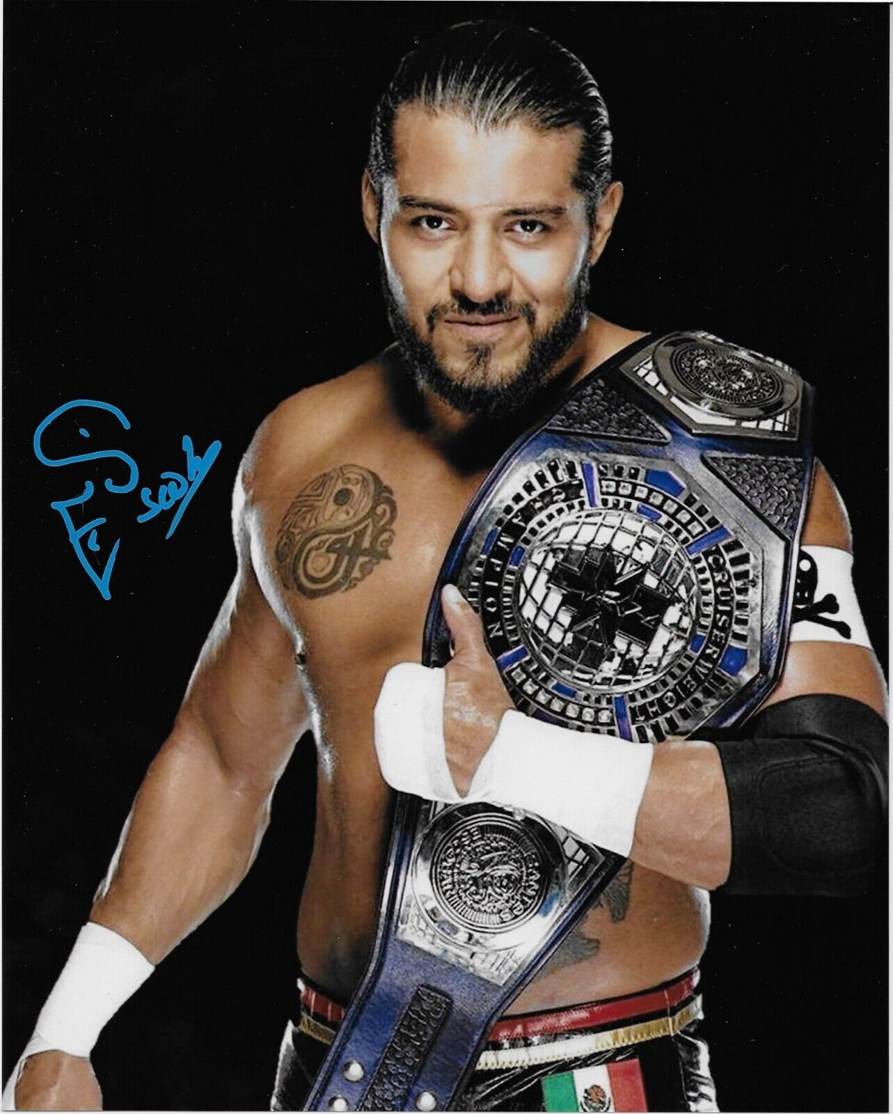 Autographed Wrestling Santos Escobar Signed WWE Smack Down 8x10 Photo #2