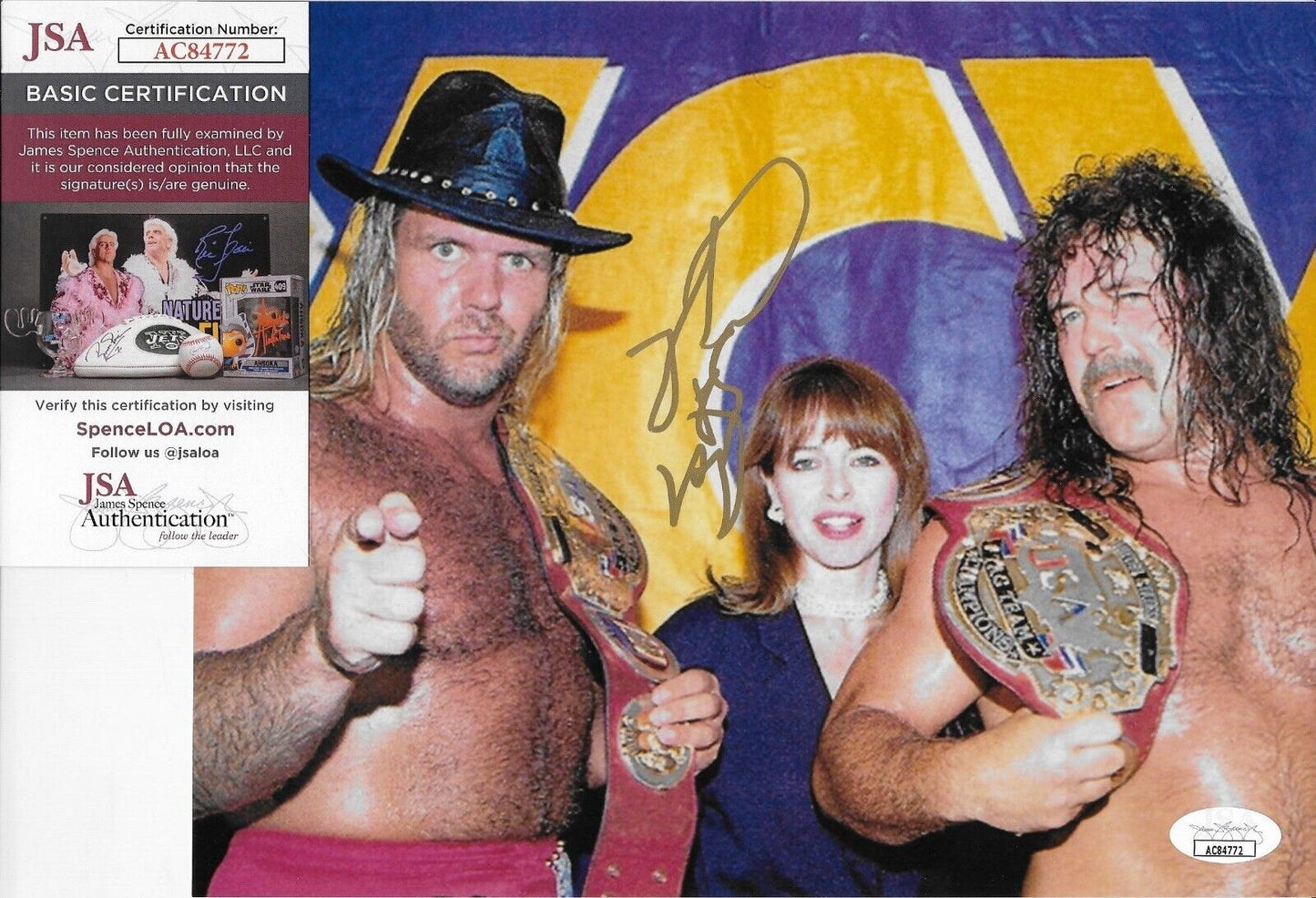 Autographed Wrestling Michael Hayes Signed WWE 8x10 Photo w JSA Authentication
