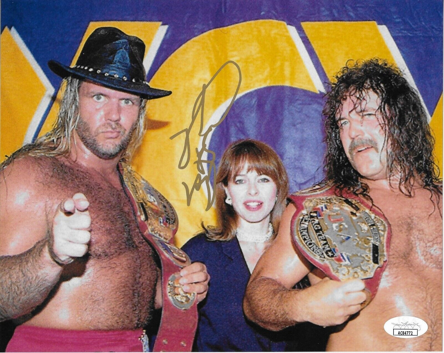 Autographed Wrestling Michael Hayes Signed WWE 8x10 Photo w JSA Authentication