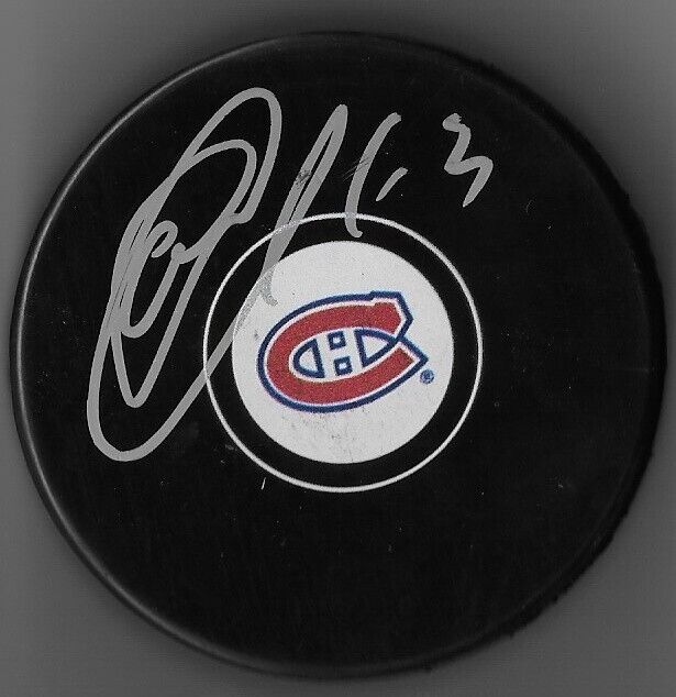 Rondelle de hockey autographiée par Evgenii Dadonov des Canadiens de Montréal