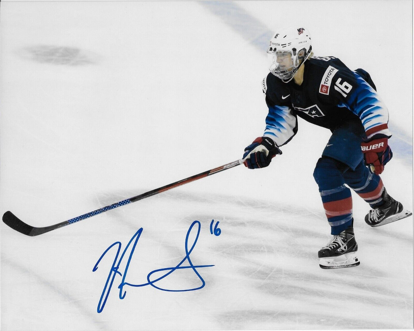Autographed Hayley Scamurra Team USA Womens Hockey Olympics 8x10 Photo #5