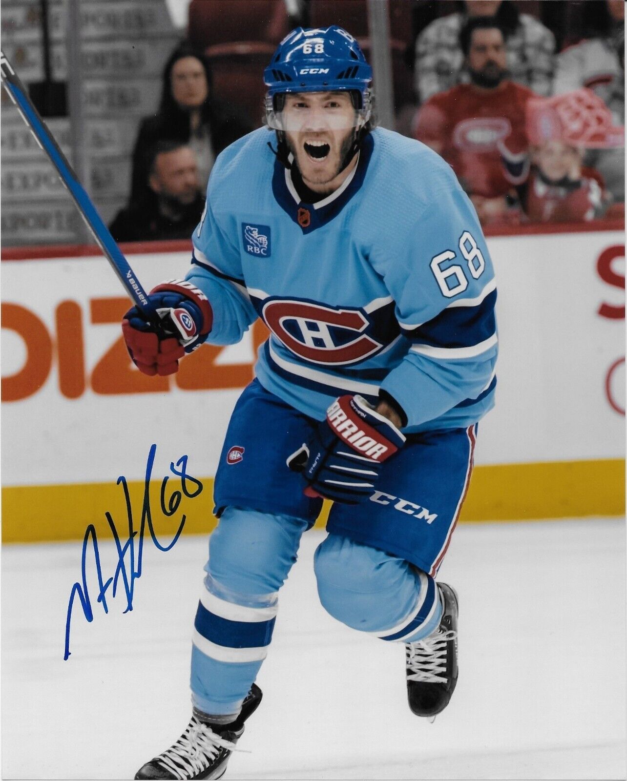 Autographed Montreal Canadiens Mike Hoffman 8x10 Photo Original