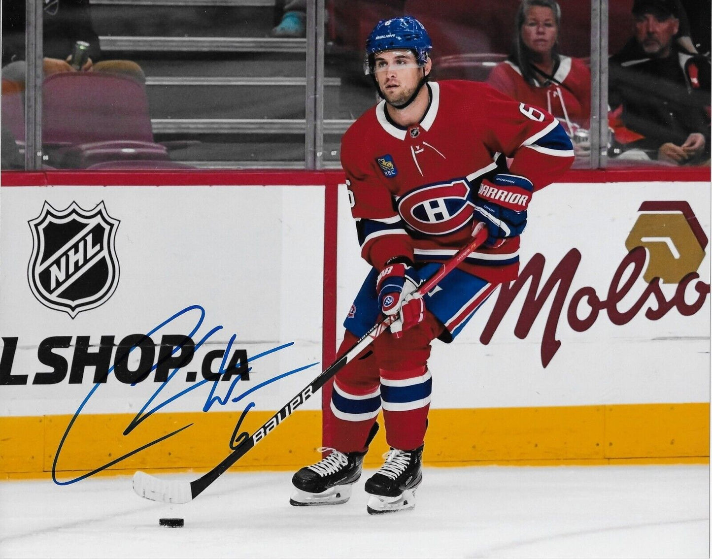 Photo 8x10 autographiée par Chris Wideman des Canadiens de Montréal #3 Original