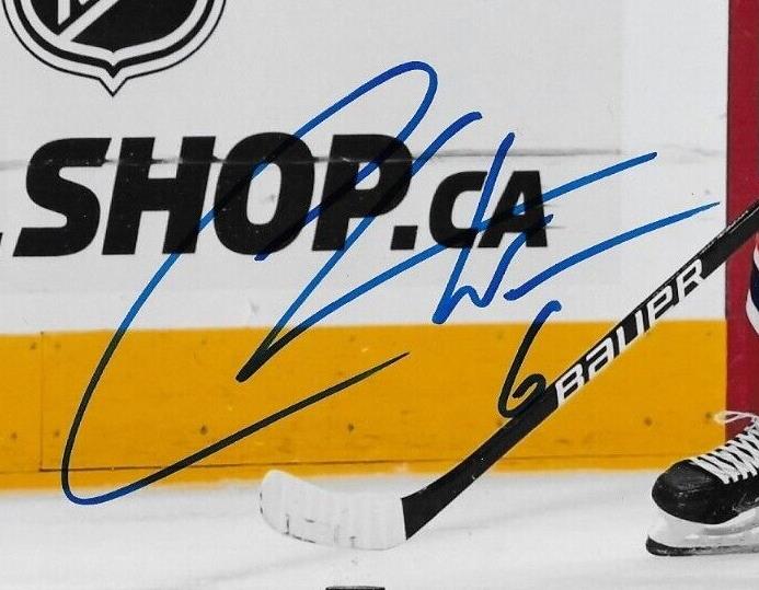 Photo 8x10 autographiée par Chris Wideman des Canadiens de Montréal #3 Original