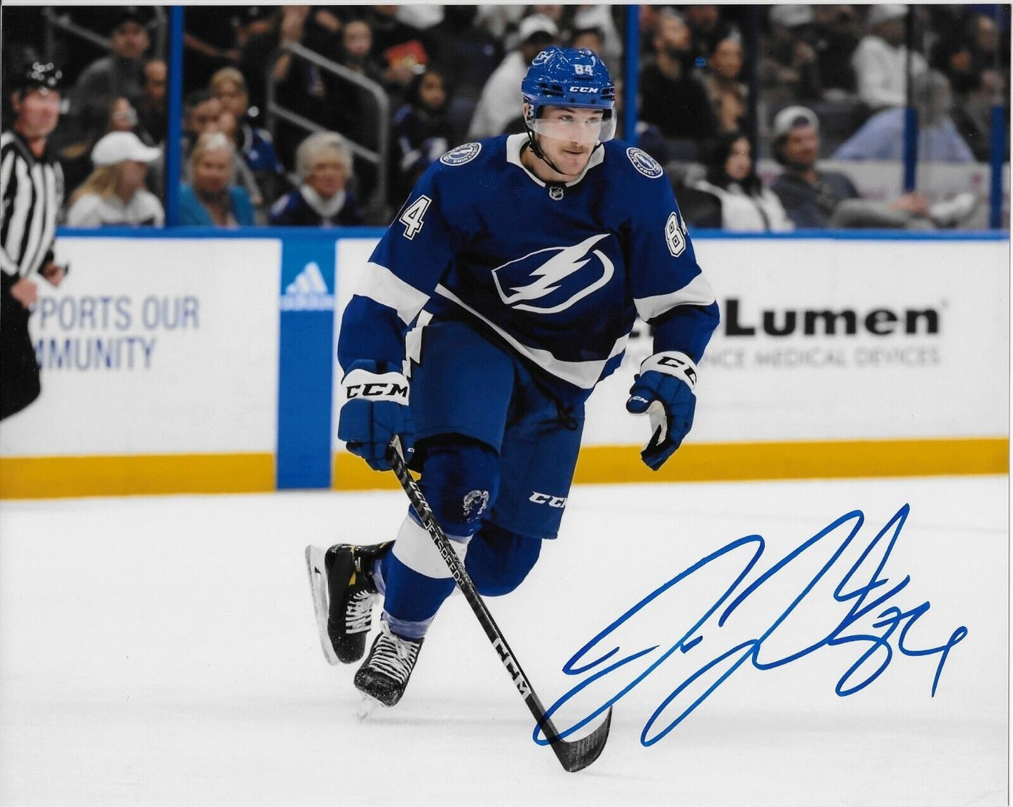 Autographed Tampa Bay Lightning Tanner Jeannot 8x10 Photo #2 Original