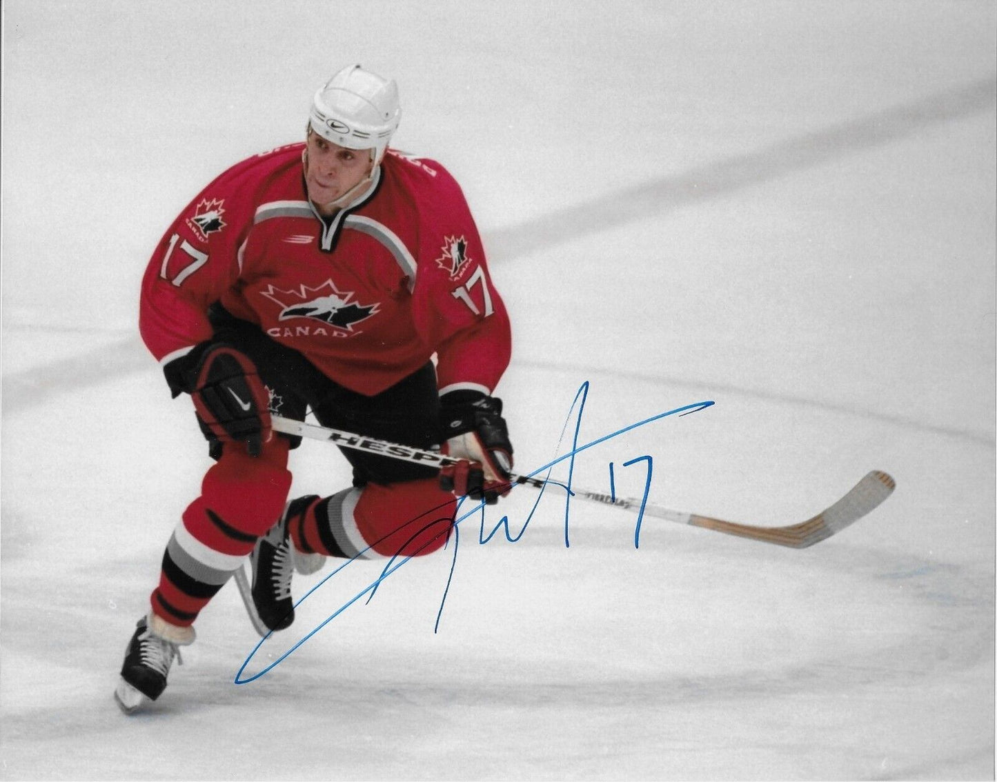 Autographed Carolina Hurricanes Rod Brind'Amour Team Canada 8x10 Photo Original