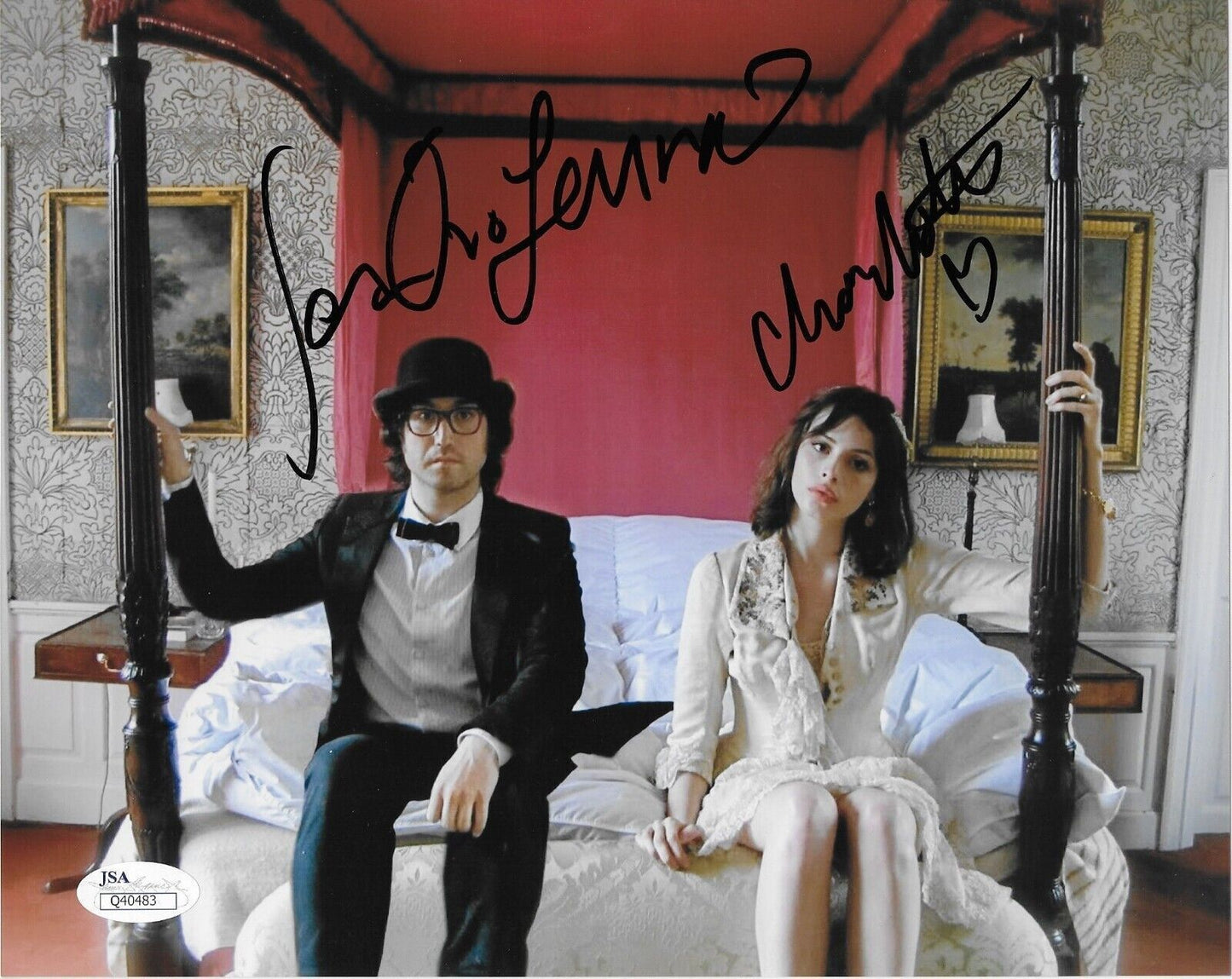 Autographed Sean Lennon Charlotte K 8x10 The Ghost of a Saber Tooth Tiger w/JSA