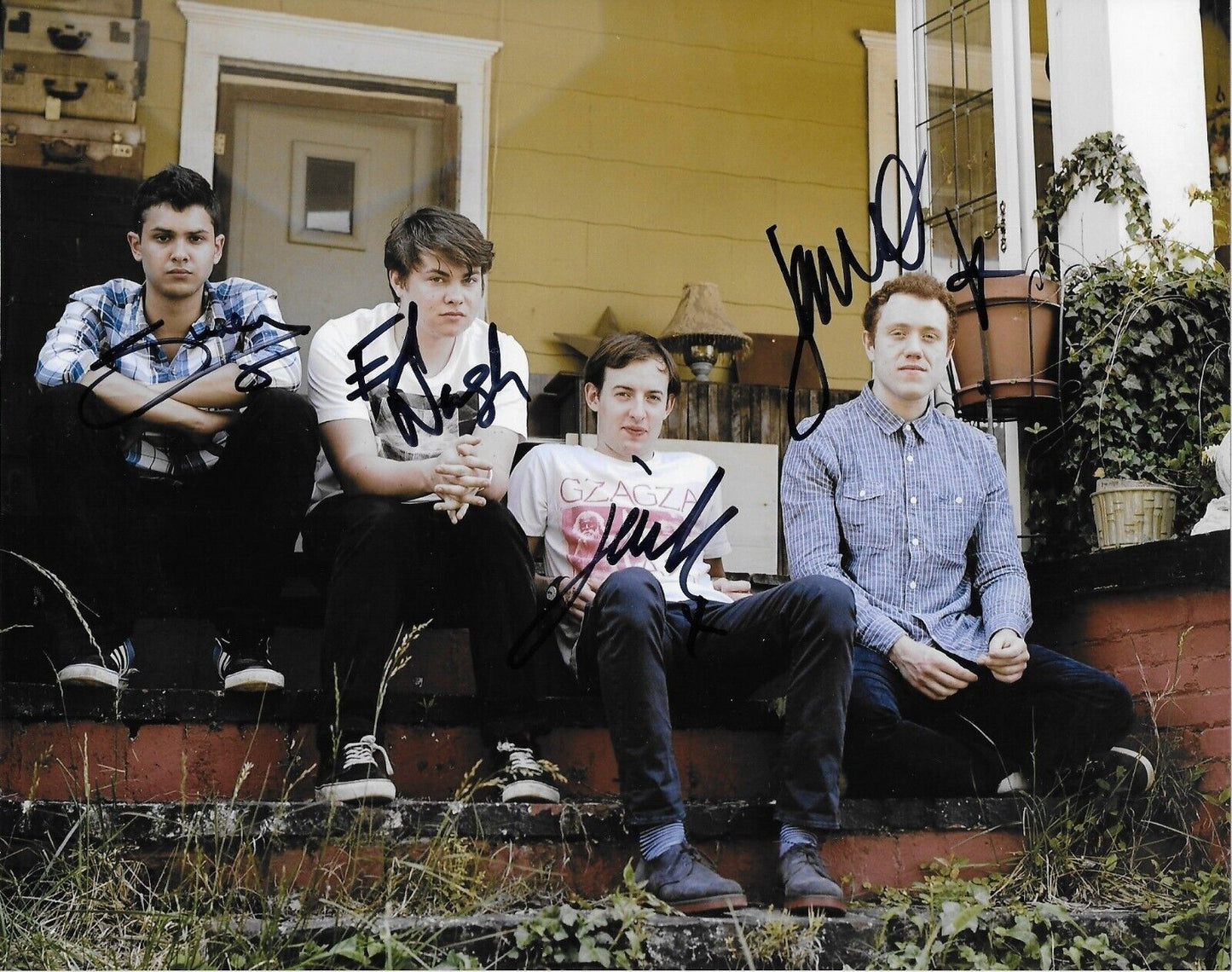 Autographed Bombay Bicycle Club Steadman MacColl De Saram Nash 8x10 Photo #2