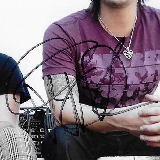 Autographed Tyson Ritter and Nick Wheeler The All American Rejects 8x10 Photo #5