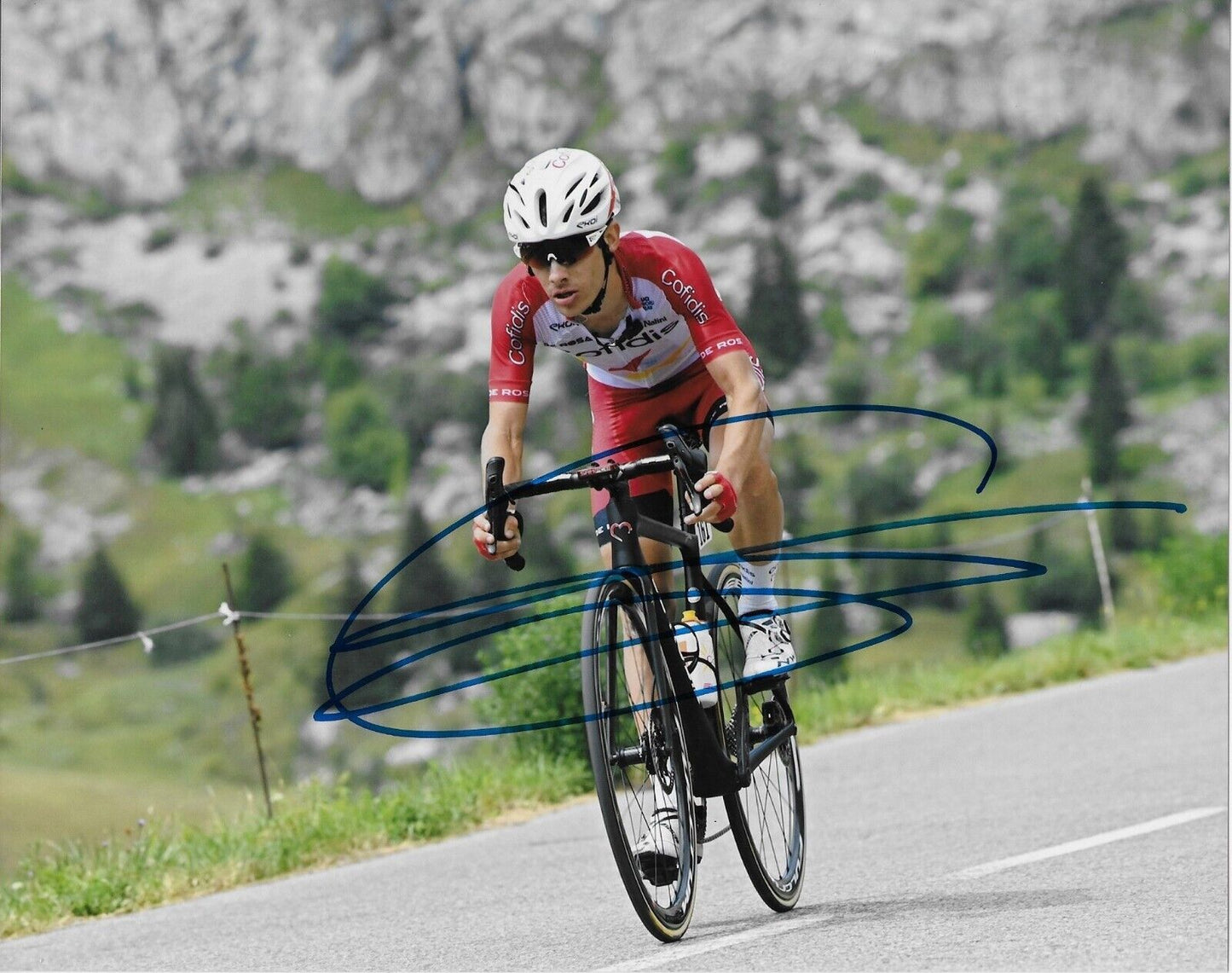 Autographed Cycling Guillaume Martin Cofidis Racing 8x10 Photo #5 Original