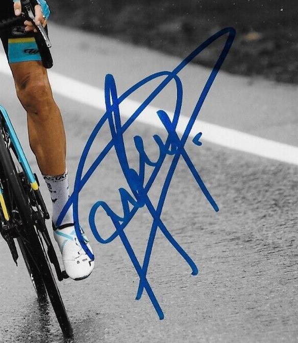 Autographed Cycling Jakob Fuglsang UCI Astana Qazaqstan 8x10 Photo #2 Original