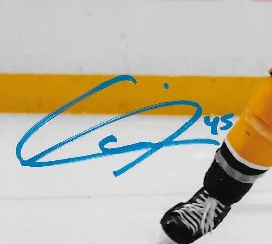 Autographed Nashville Predators Alexandre Carrier 8x10 Photo #2 Original