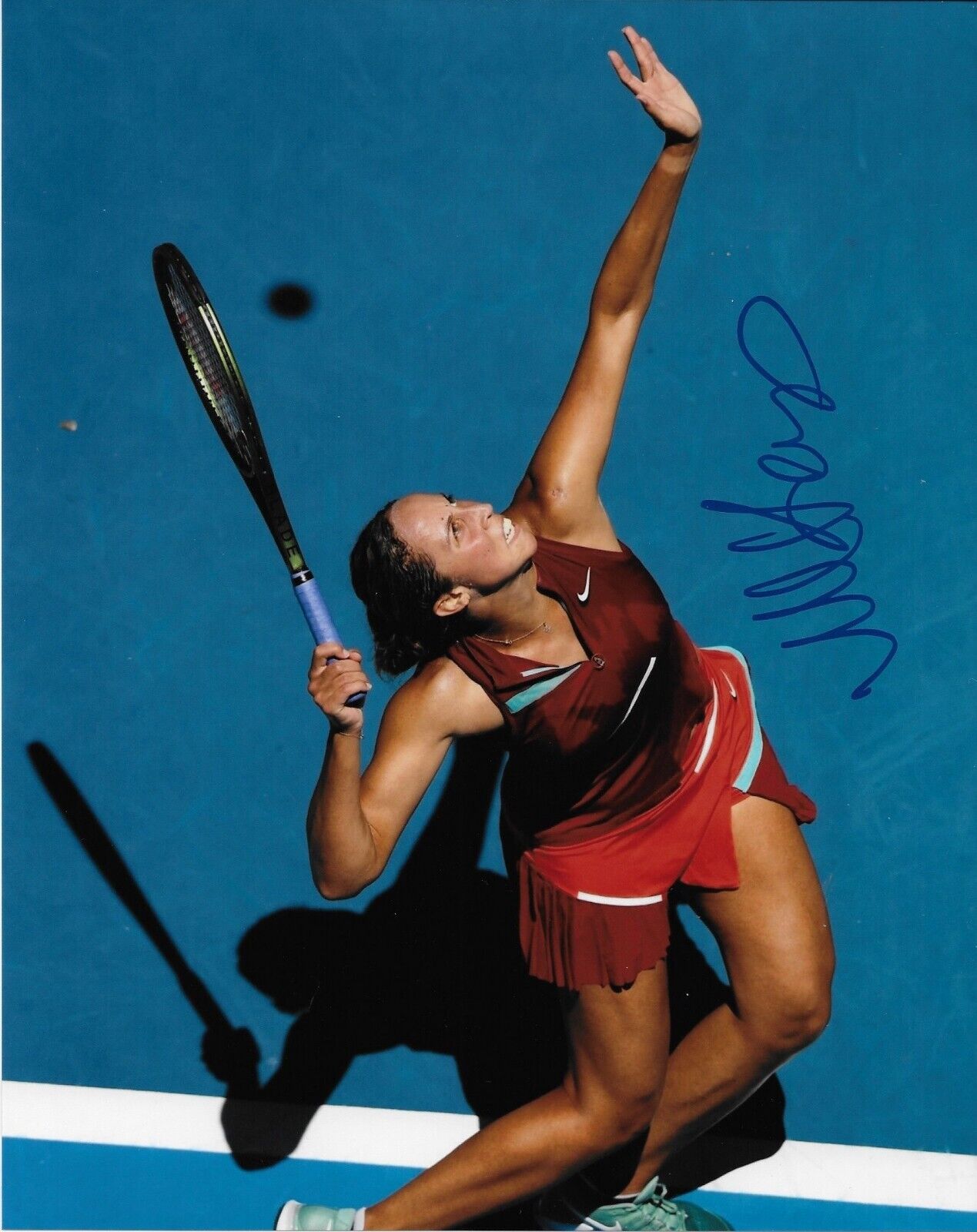 Photo autographiée de Madison Keys Tennis 8x10 #3 Original