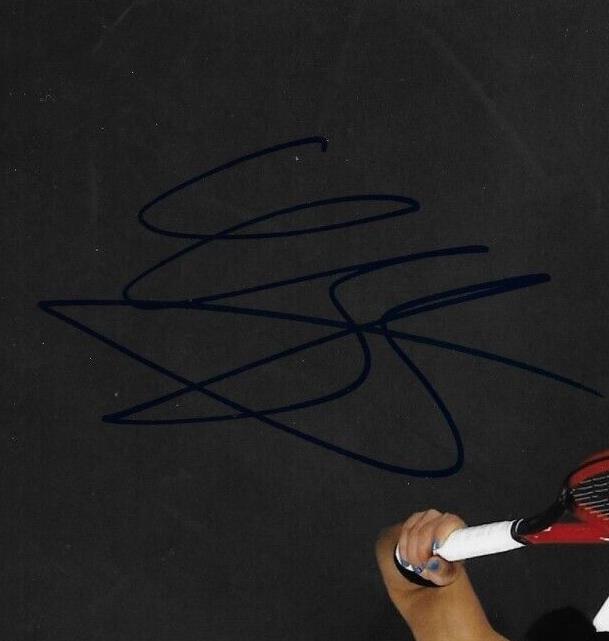 Photo de tennis 8x10 autographiée de Caroline Garcia #3 originale